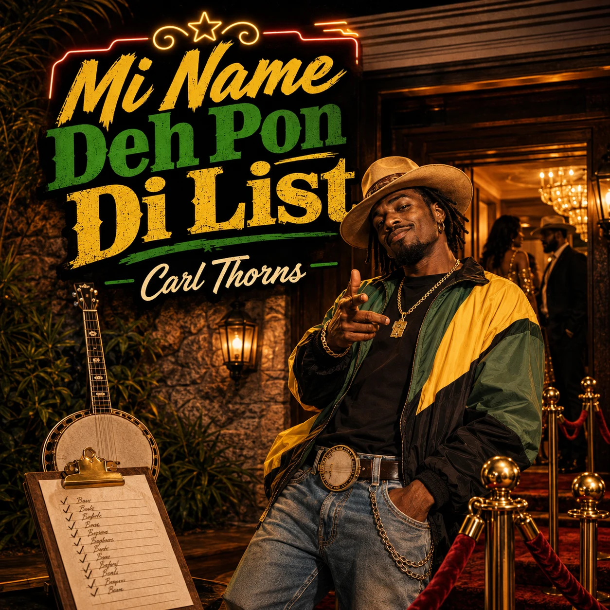 Mi Name Deh Pon Di List cover artwork by Carl Thorns