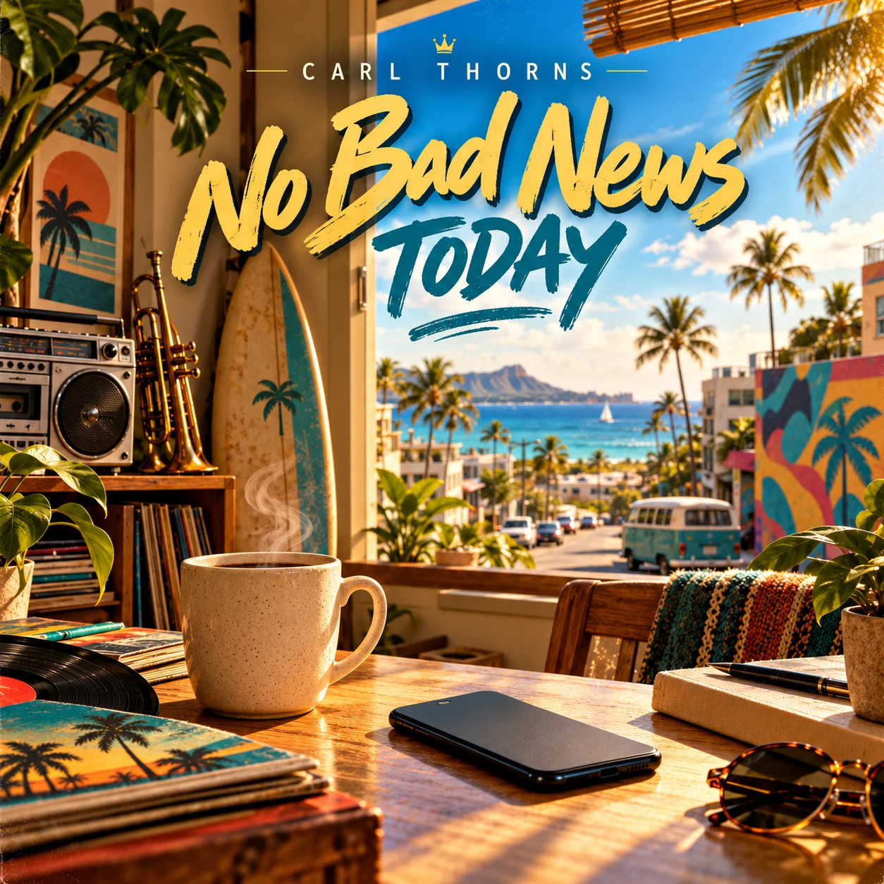 No Bad News Today cover artwork by Carl Thorns