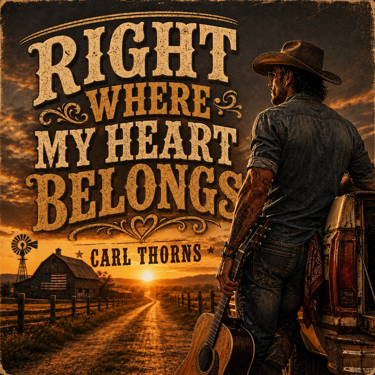 Right Where My Heart Belongs cover artwork by Carl Thorns