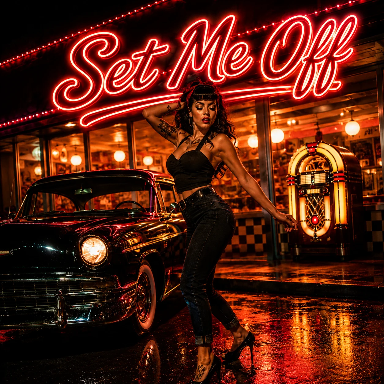 Set Me Off cover artwork by Carl Thorns