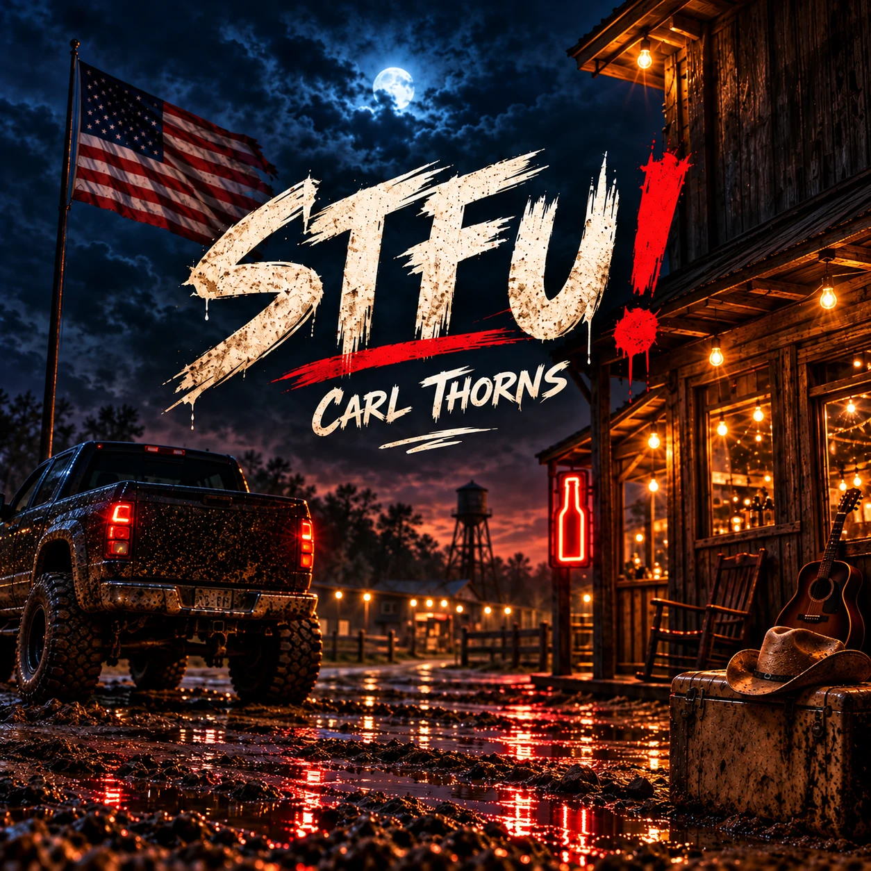 STFU! cover artwork by Carl Thorns